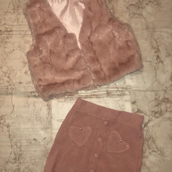 Sweater vest/skirt set